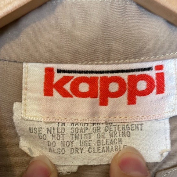 unique kappi fishnet top knit crochet top with puff sleeves union made - Picture 4 of 5